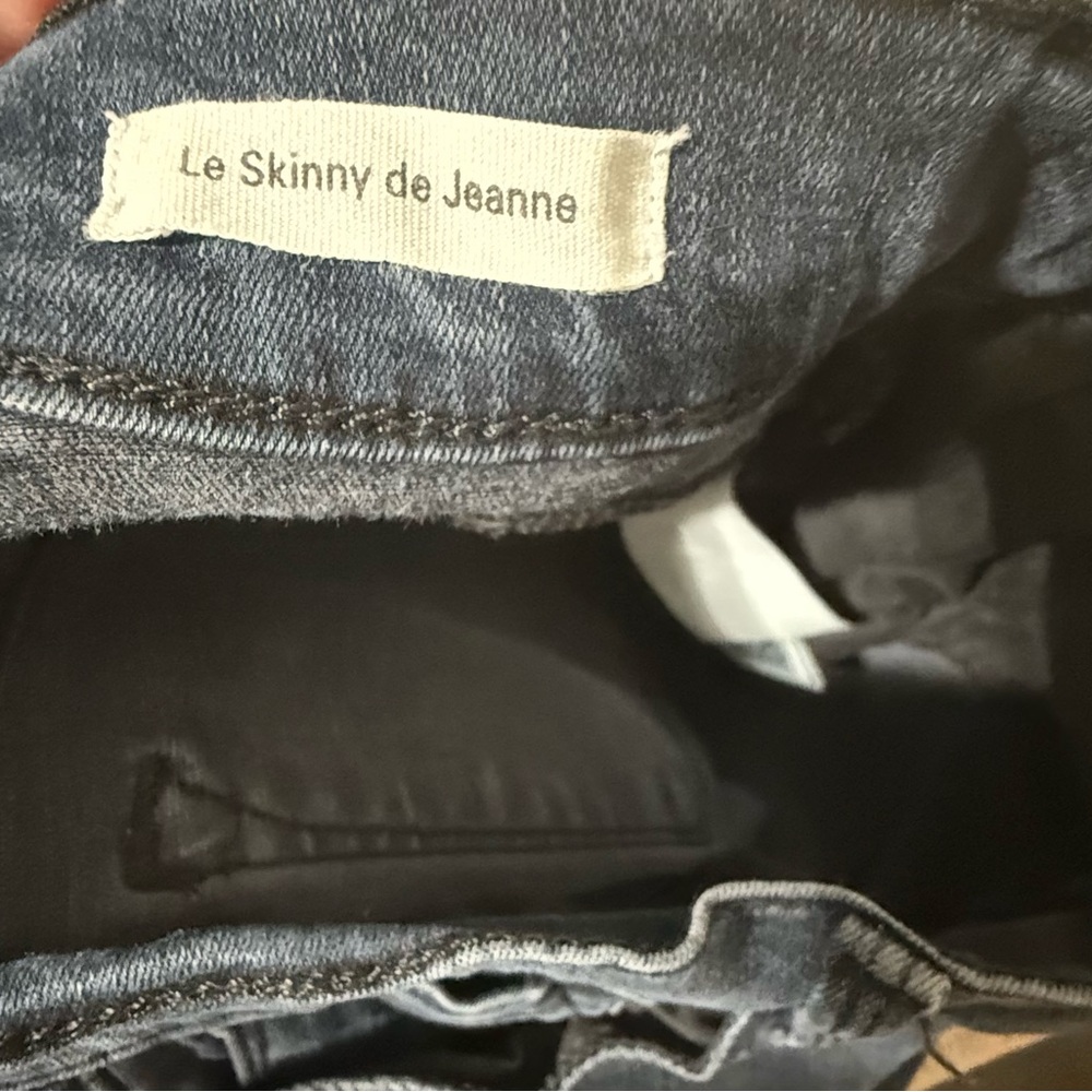 Frame Denim Le Skinny de Jeanne Dark Blue Jeans - Picture 5 of 6
